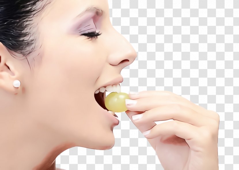 Face Skin Nose Head Beauty - Chewing Gum Neck Transparent PNG