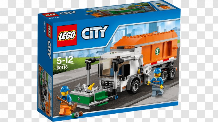 LEGO 60118 City Garbage Truck Lego Toy - Cargo Transparent PNG