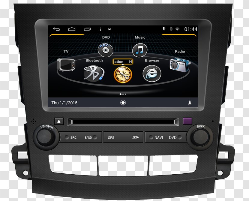 GPS Navigation Systems Car Vehicle Audio Automotive System Head Unit Transparent PNG