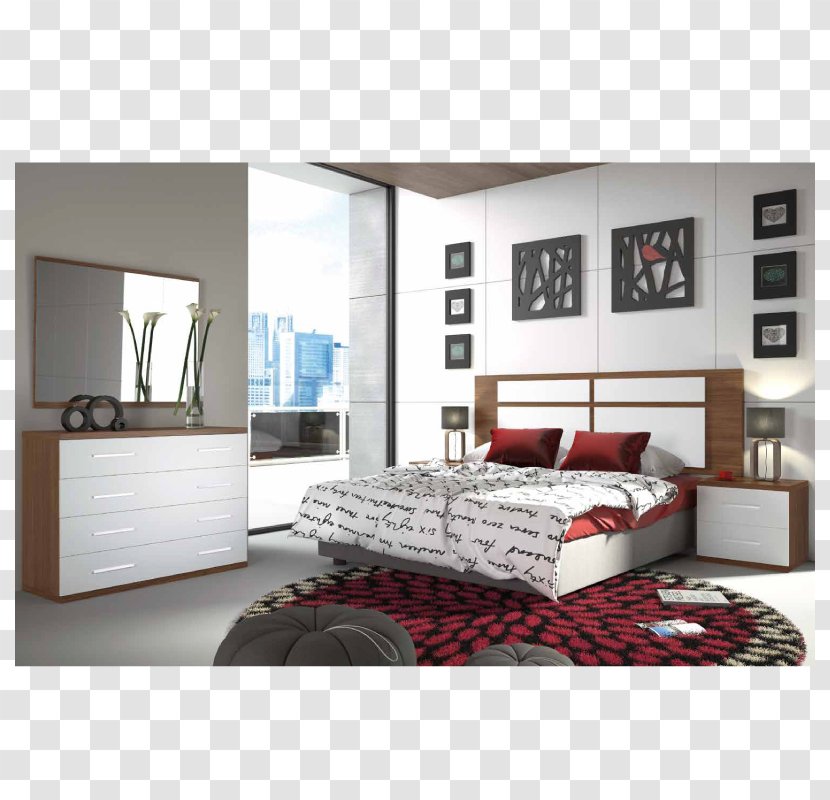 Bedroom Table Furniture Headboard - Interior Design Transparent PNG