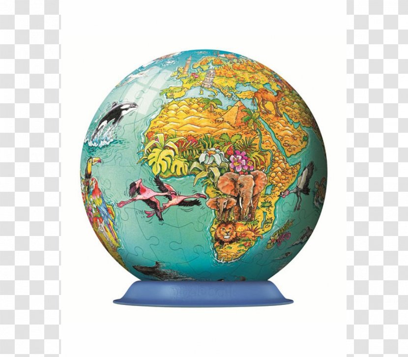 Jigsaw Puzzles Puzz 3D Puzzle Globe Frozen Bubble - Earth Transparent PNG