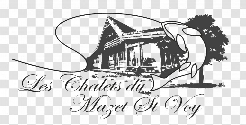 Gîtes Les Chalets Du Mazet Saint Voy Family Drawing Logo - Monochrome Transparent PNG