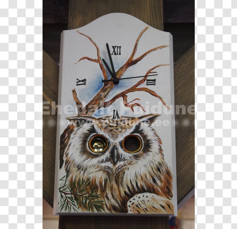 Owl Seinakell Clock Table Wood Transparent PNG