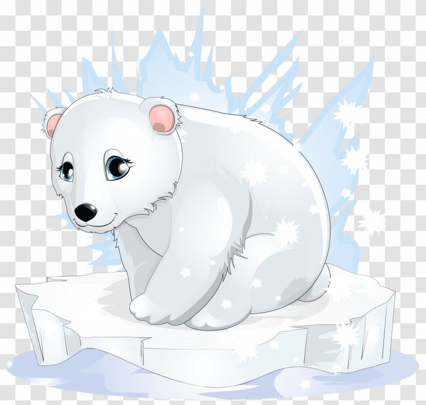 Polar Bear Cartoon Clip Art - Baby - Transparent Clipart Transparent PNG