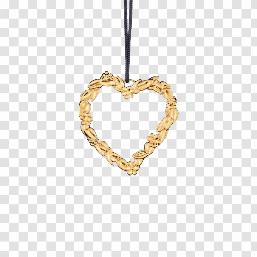 Julepynt Christmas Gilding Glass - Metal - Gold Heart Transparent PNG