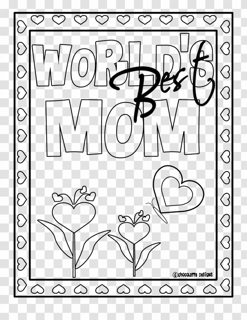 Coloring Book Mother's Day Child - Cartoon Transparent PNG