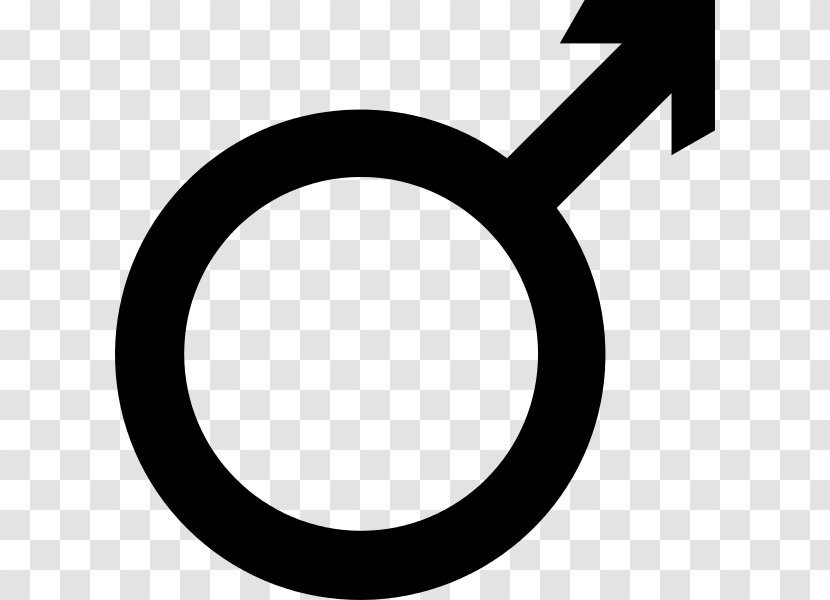 Gender Symbol Male Sign Alchemical - Three-dimensional Black Transparent PNG