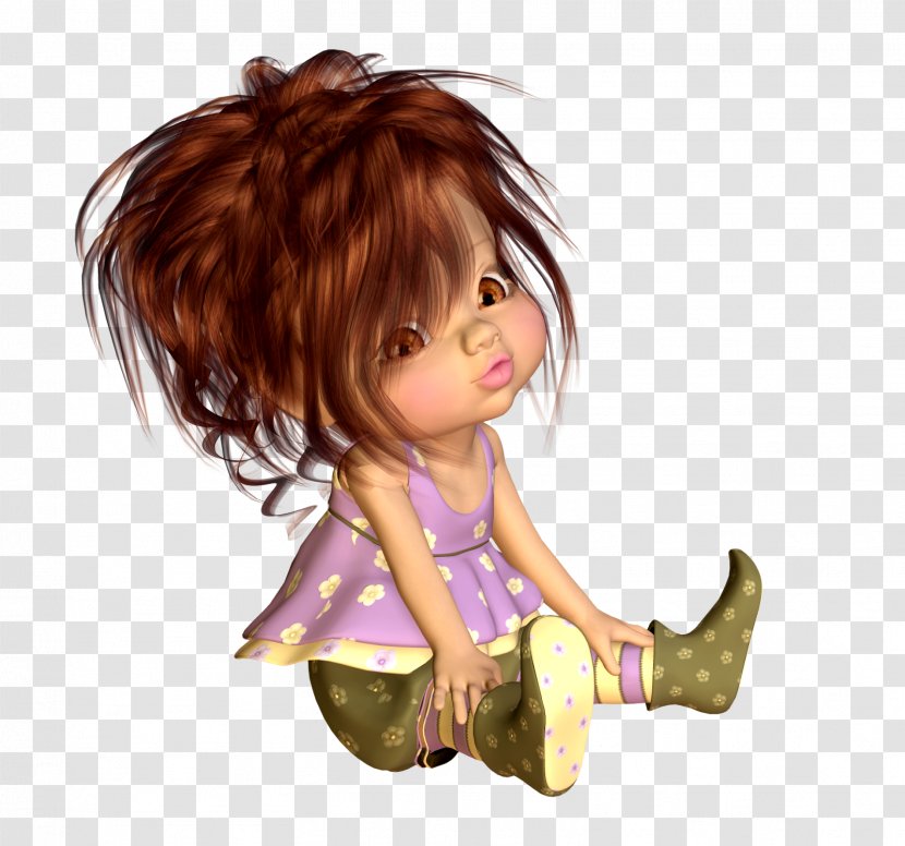 Farmerama Hair Coloring Doll Clip Art - Flower - 3d Transparent PNG