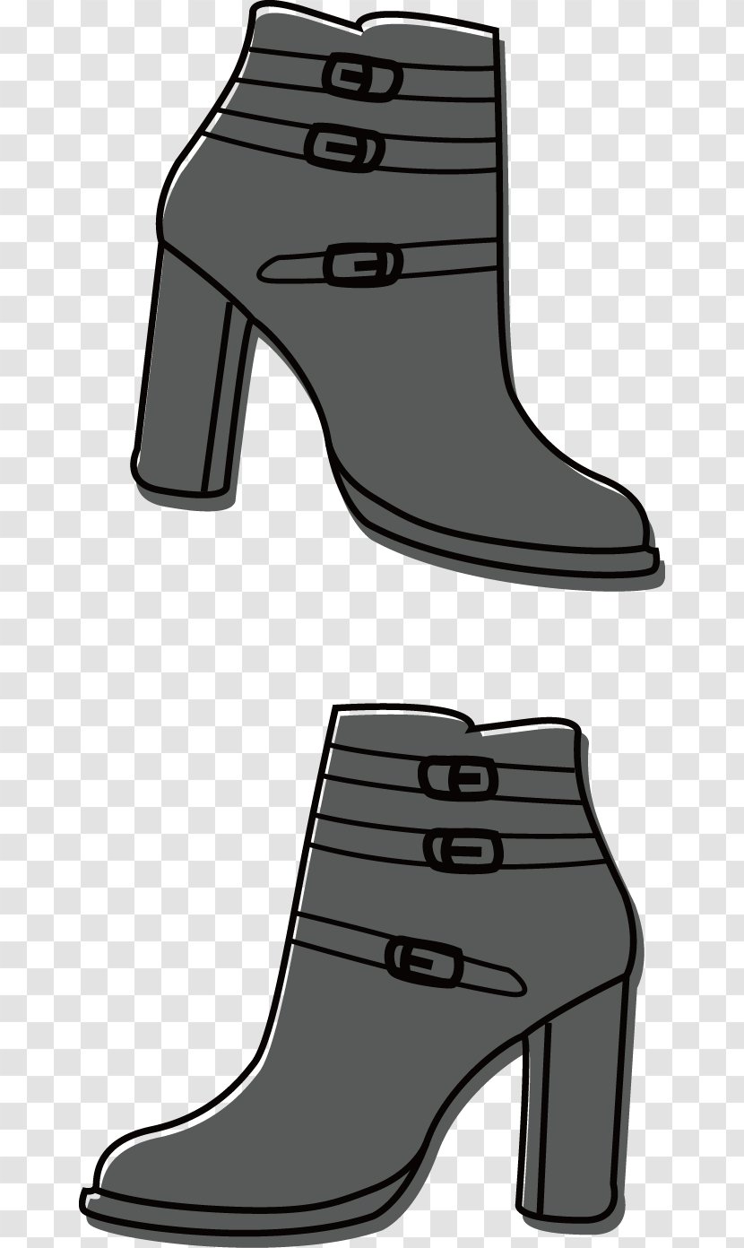 Boot Shoe Download - Monochrome Photography - Ms. Boots Transparent PNG