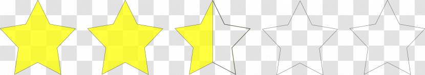 Pattern - Yellow - 5 Star Rating Cliparts Transparent PNG