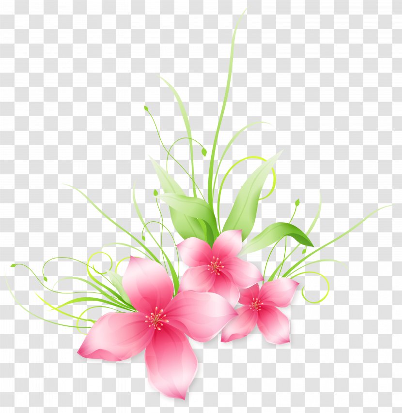 Floral Design Cut Flowers Flower Bouquet Artificial Branch - Pink - Clip-Art Image Transparent PNG