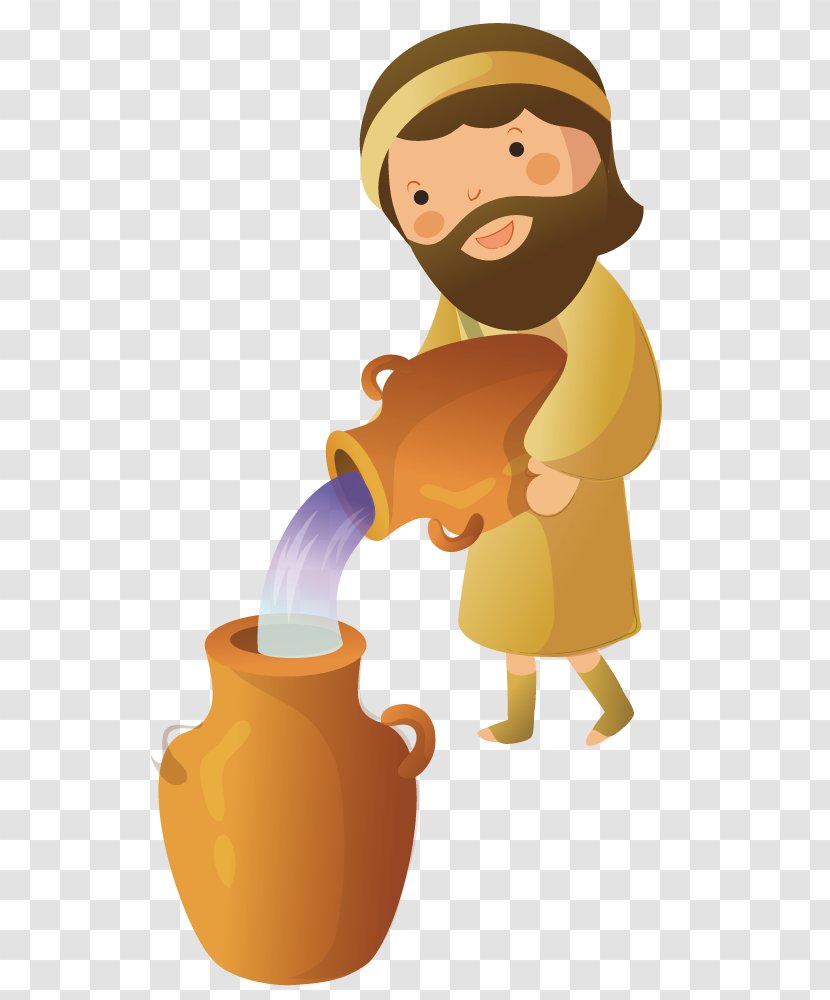 Bible Child Cartoon Illustration - Religious Belief - Pour In The Jar Transparent PNG