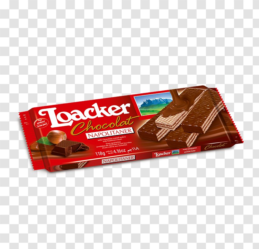 Cream Quadratini Chocolate Loacker Wafer - Spread - Chocolat Transparent PNG