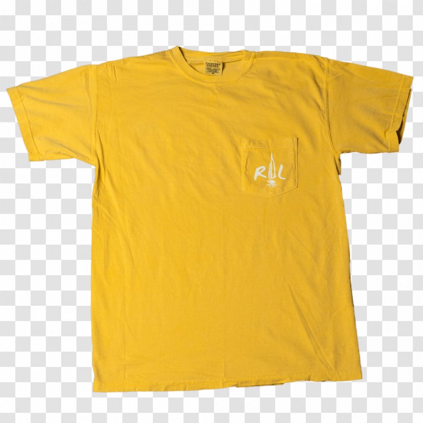 T-shirt Clothing Amazon.com Sleeve - Yellow - Pocket Transparent PNG