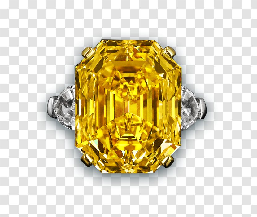 Earring Emerald Jewellery Diamond Color - Engagement Ring - Yellow Flyer Transparent PNG
