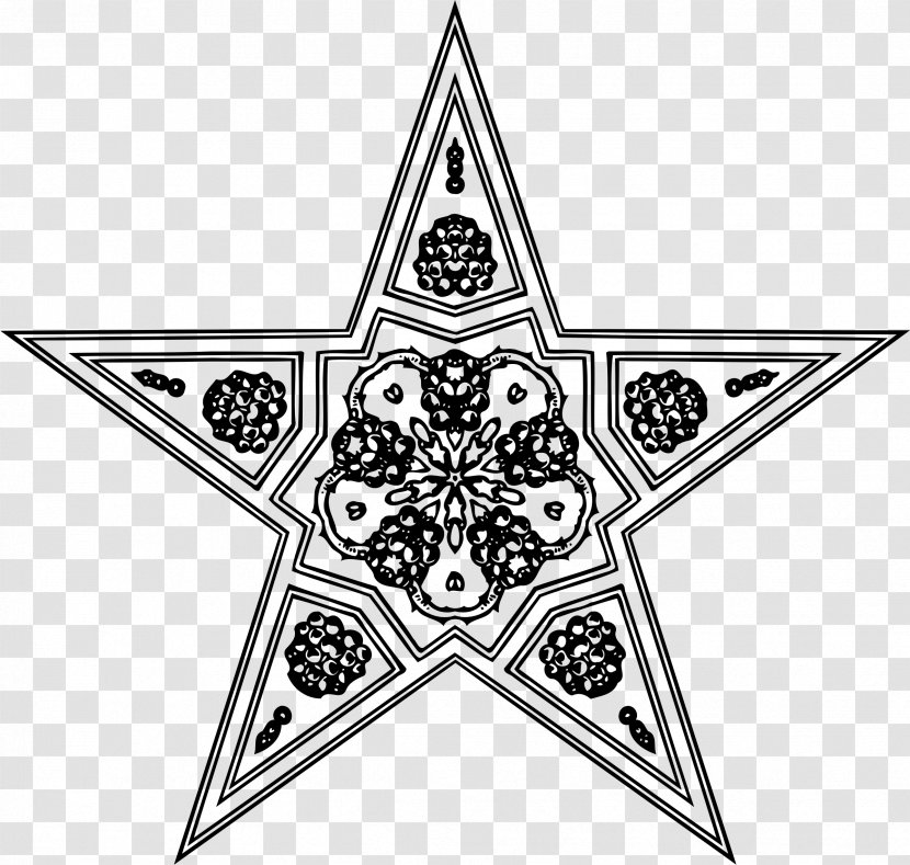 Star Stock Photography Royalty-free - Monochrome - Pentagram Clipart Transparent PNG