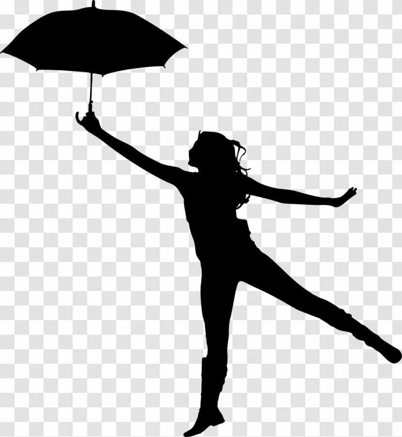Silhouette Clip Art Umbrella Illustration - Girl With - Siluetas Chinas Transparent PNG