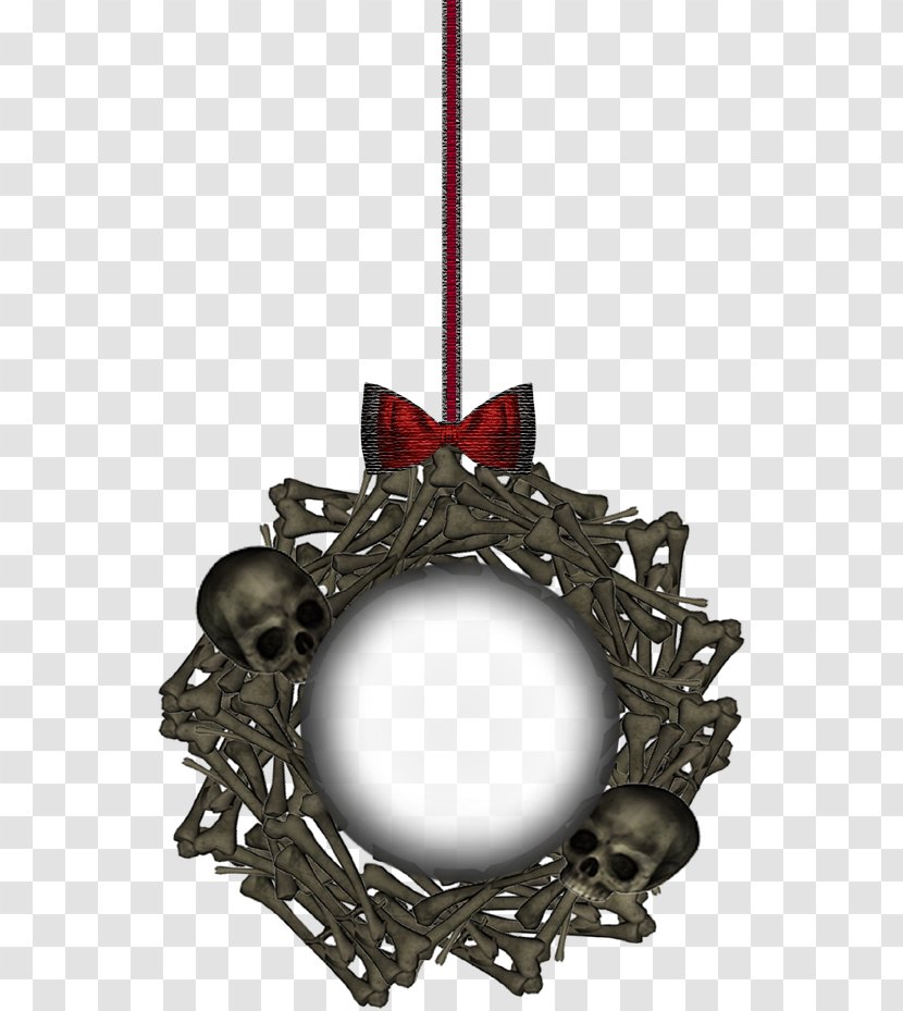 Picture Frame Ornament Skull Image - Holiday Transparent PNG