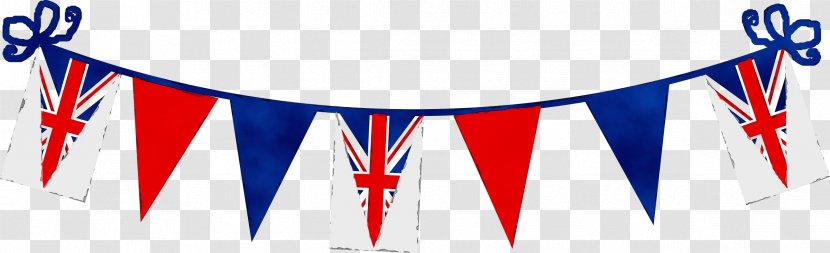 Union Jack - Wet Ink - Electric Blue Logo Transparent PNG