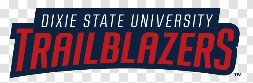 Dixie State University Trailblazers Women's Basketball Weber Football - Red - Text Transparent PNG