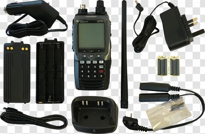 Yaesu FTA-450L Li-Ion Handheld VHF Transceiver Battery Charger Avionics FTA750L / GPS - Garmin Ltd - Radio Transparent PNG