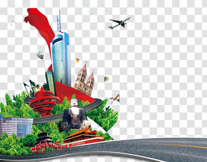 Air Travel Poster Tourism - Banner - Creative Transparent PNG