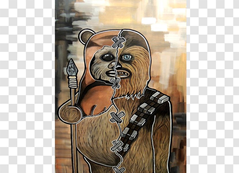 Stormtrooper Art Chewbacca Printmaking Painting - Acrylic Paint Transparent PNG