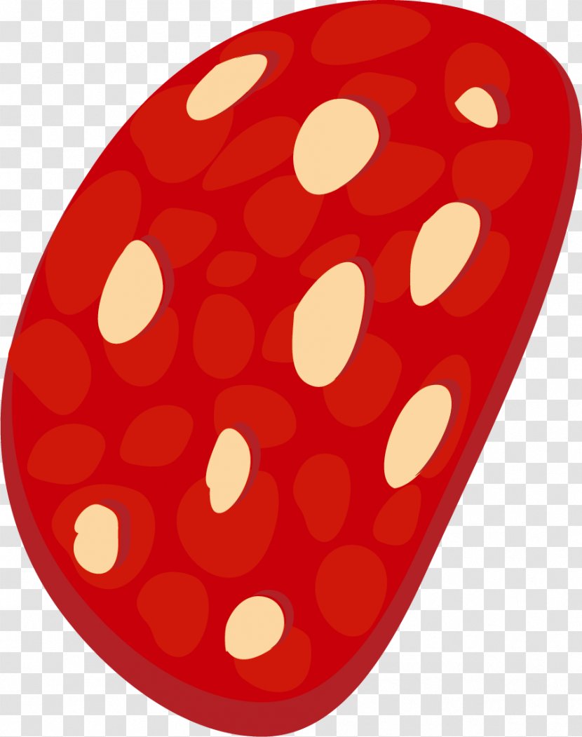 Sausage Ham - Hand Painted Red Transparent PNG