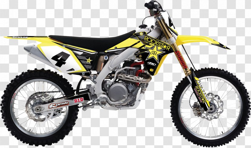 Suzuki RM-Z 450 Motorcycle RM Series Motorcyles - Yellow Transparent PNG
