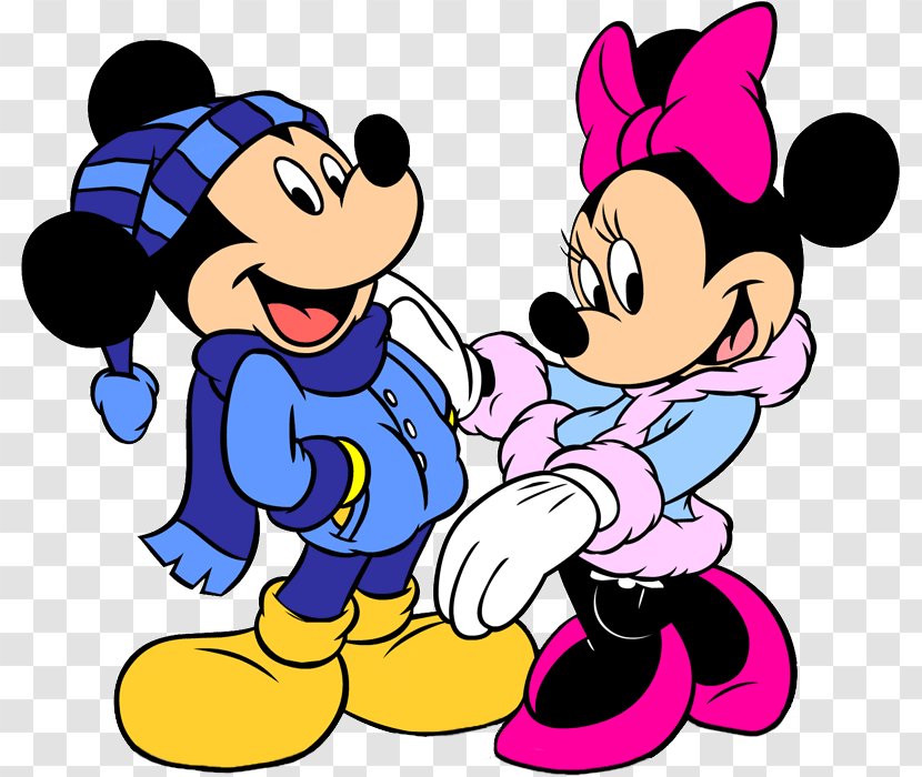 Minnie Mouse Mickey Daisy Duck Donald Clip Art - Heart Transparent PNG
