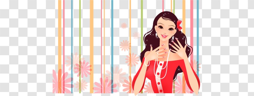 Cosmetics Beauty Parlour Make-up Artist - Watercolor - Hand-painted Pattern Fashionable Women Transparent PNG