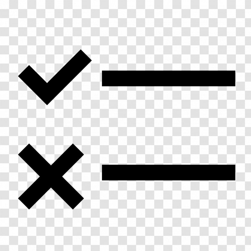 Symbol Check Mark Checkbox - Area - False Transparent PNG