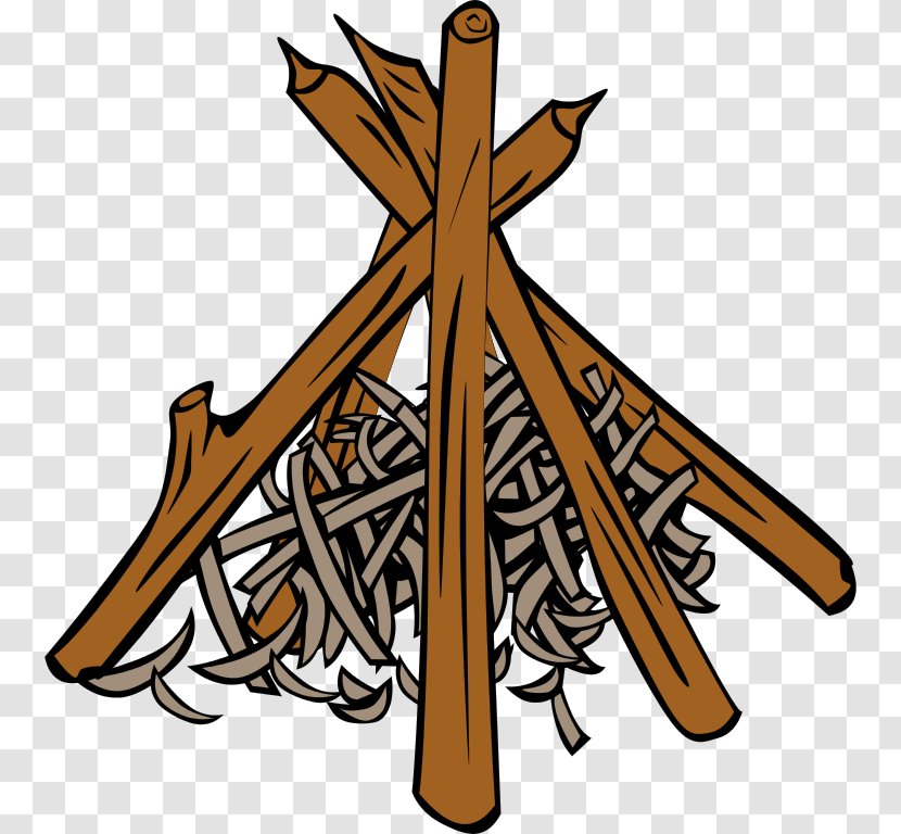 Tipi Campfire Tinder Clip Art - Camp Fire Picture Transparent PNG