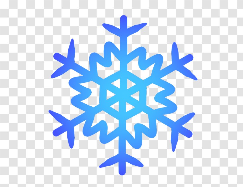 Snowflake Illustration Image - Cobalt Blue Transparent PNG