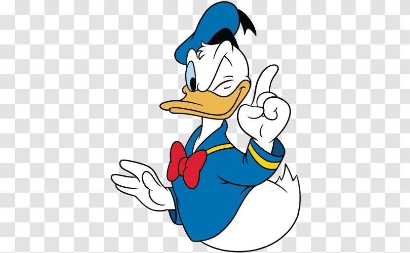 Donald Duck Mickey Mouse Telegram Sticker VKontakte - Ducks Geese And Swans Transparent PNG