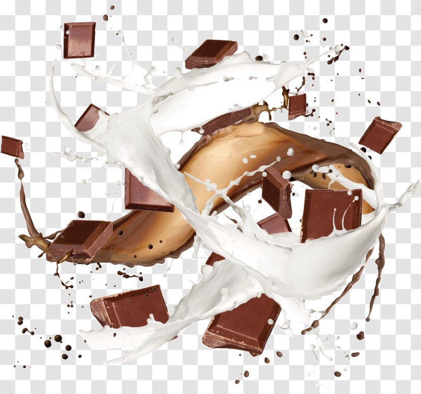 Chocolate Bar Milk Sundae Cake - Splash Transparent PNG