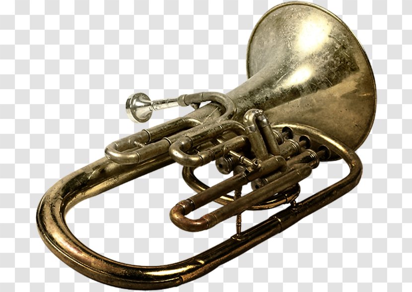 Cornet Trumpet Flugelhorn French Horns Musical Instruments - Cartoon Transparent PNG