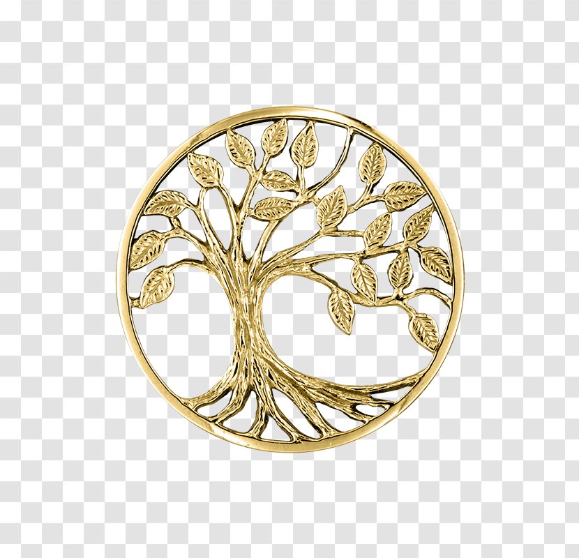Silver Jewellery Gold Material Tree Of Life - Tripleinfinity Transparent PNG