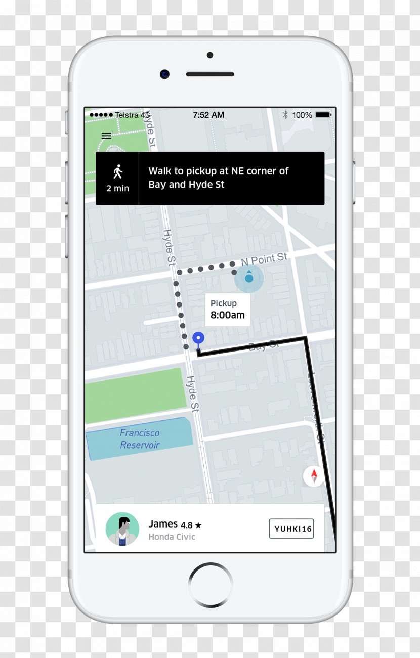 Carpool Smartphone Uber Real-time Ridesharing - Transport Transparent PNG