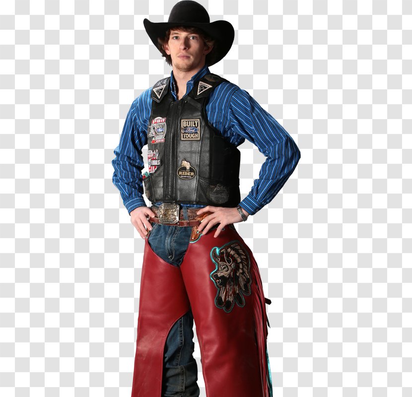 J. B. Mauney Cowboy J.W. Harris Professional Bull Riders Riding - Horse - PBR Chaps Transparent PNG