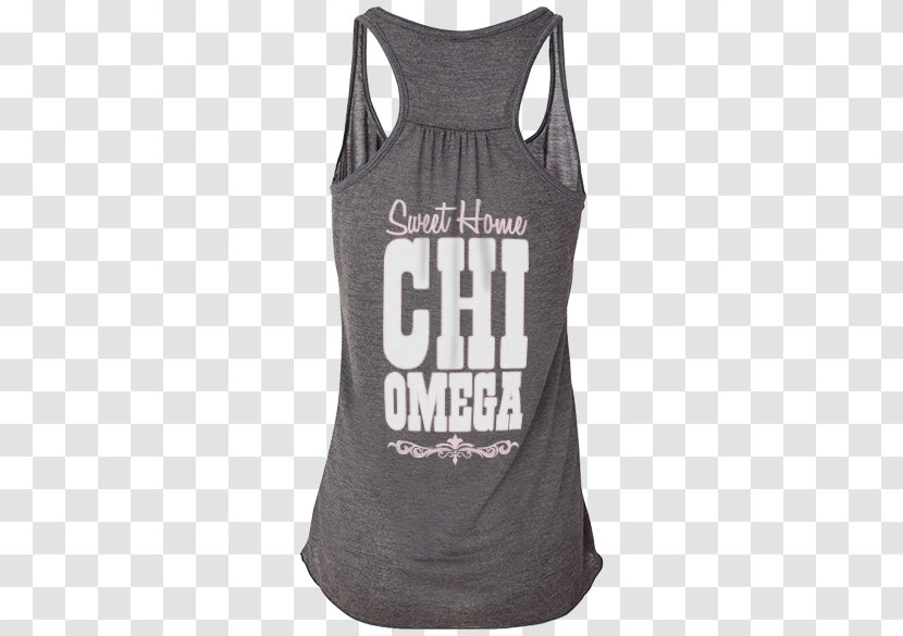 T-shirt Gilets Sleeveless Shirt - Active Tank - Chi Omega Transparent PNG