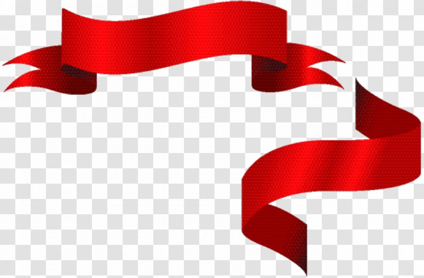 Red Background Ribbon - Carmine - Material Property Transparent PNG