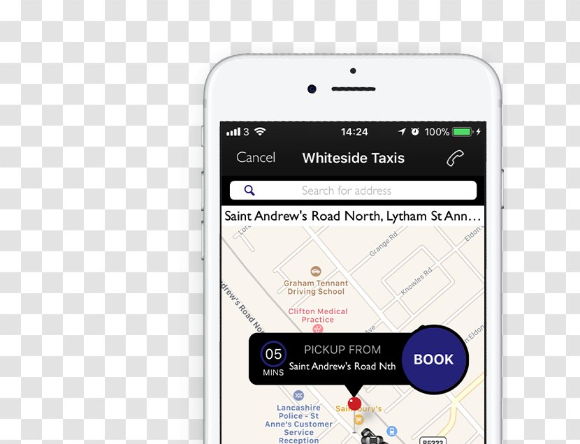 Smartphone Whiteside Taxis App Store - Multimedia - Taxi Transparent PNG