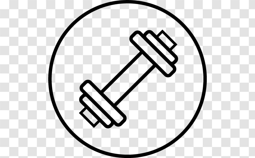 Dumbbell Olympic Weightlifting Barbell - White Transparent PNG