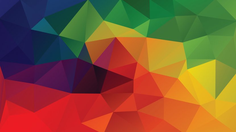 Color Geometry Triangle Pattern - Wallpaper Transparent PNG