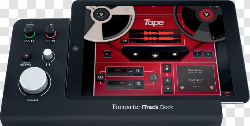 Microphone Focusrite ITrack Dock Audio - Sound Recording And Reproduction - Video Interfaces Connectors Transparent PNG