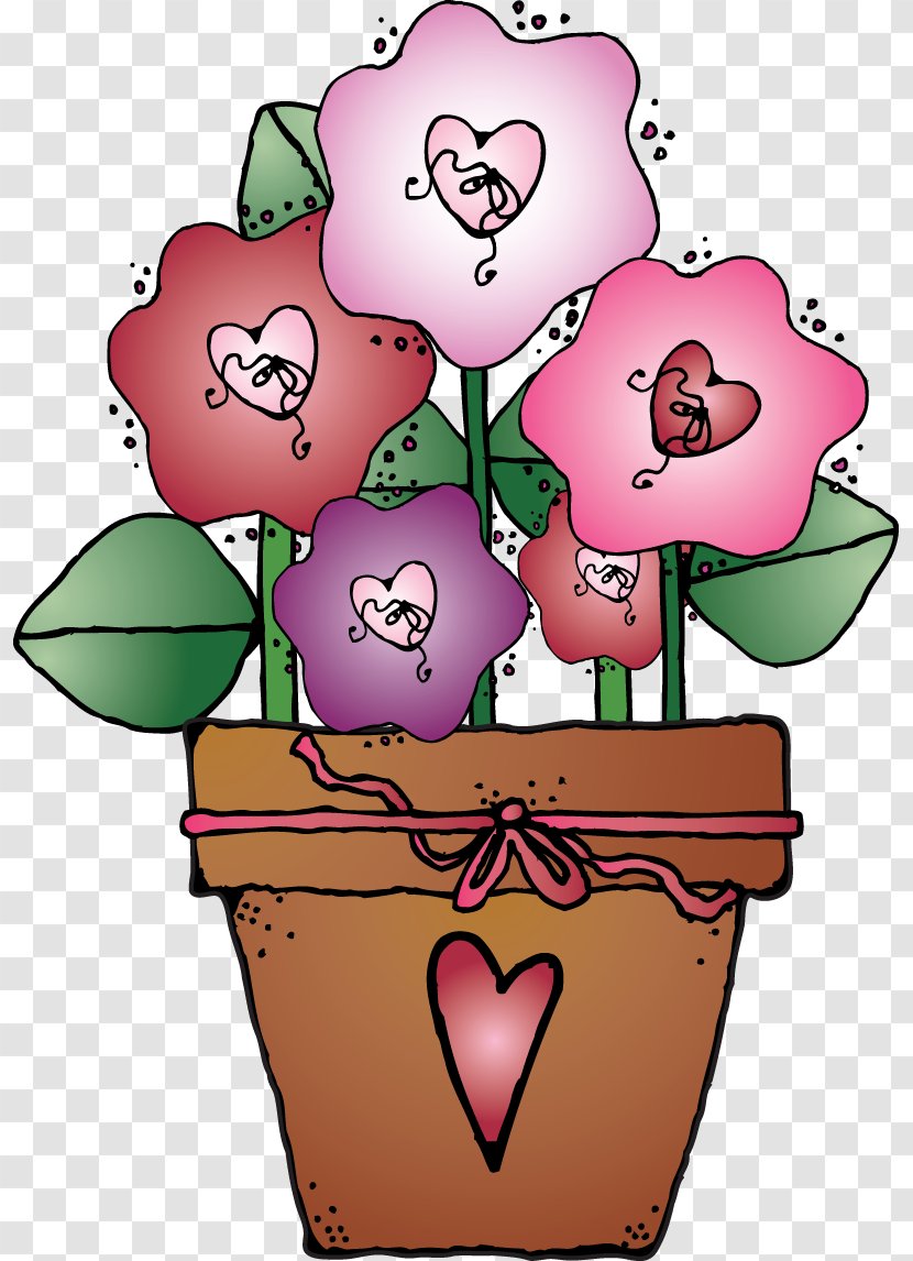 Floral Design Cartoon Inker Clip Art - Heart - Watercolor Transparent PNG