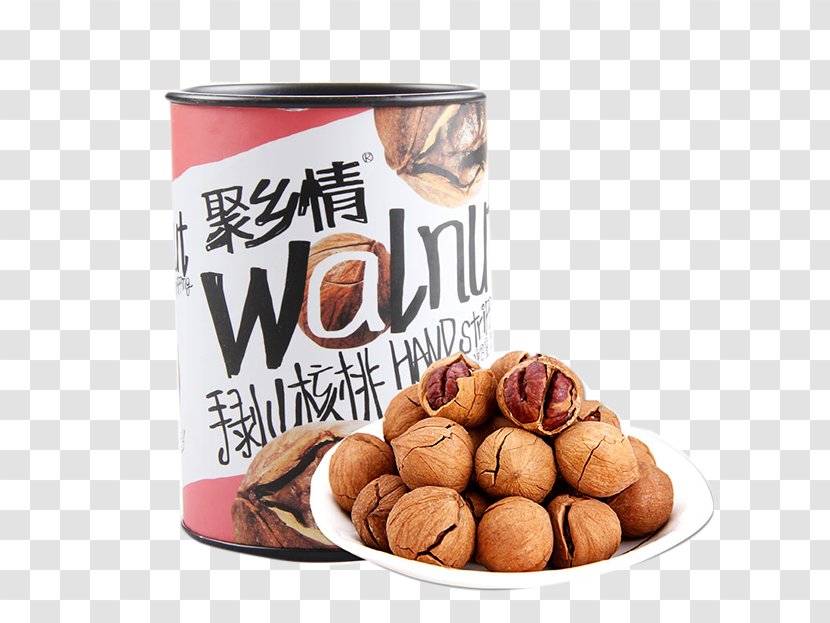 Walnut Circle Flavor - Cylindrical Hand Stripping Canned Transparent PNG