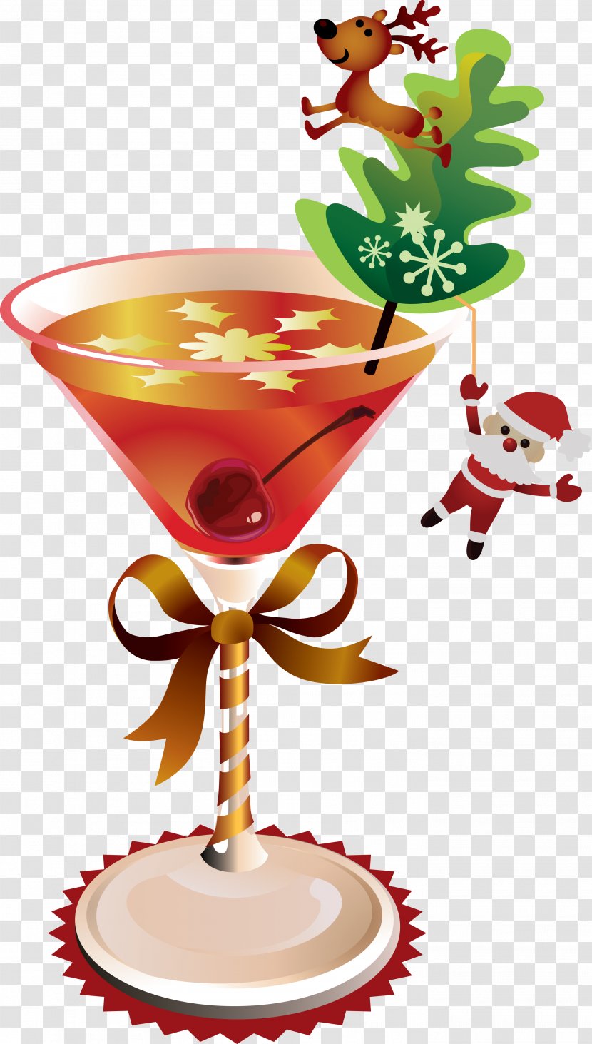 Martini Candy Cane Christmas Alcoholic Drink Clip Art - Cocktail Transparent PNG