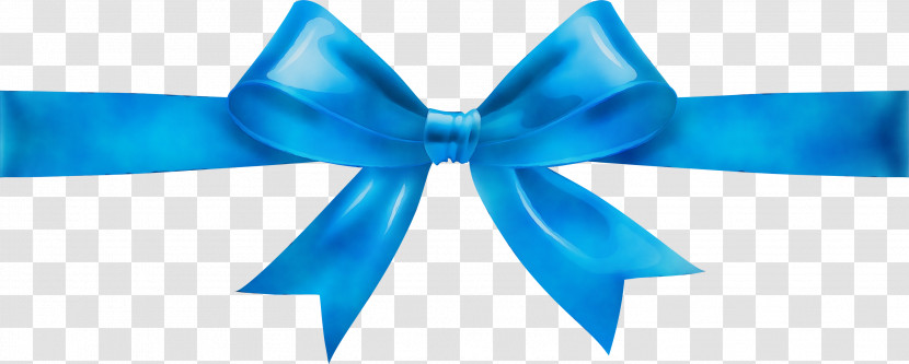 Blue Aqua Ribbon Cobalt Blue Turquoise Transparent PNG